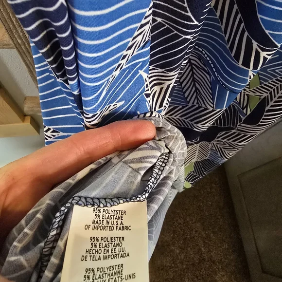 THE Look Blue Floral Women's Dress PS NWT - Picture 5 of 5